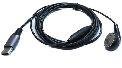 System-S Écouteurs mono 120 cm USB 3.1 type C mâle avec microphone