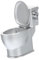 ibasenice Miniature Toilet Seat Mini House Decor Dollhouse Toilet Toy Bathroom Flush Sound Decor