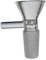 Glass Bowls for Bongs, 14mm Male Socket (Clear Handle)