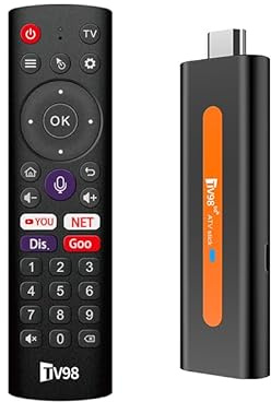 Android TV Stick 4K 2 Go RAM 16 Go ROM WiFi5 Dual 2.4G/5G WiFi HDR10+ HD Smart TV Stick Box