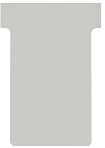 Nobo Kartentafel Zubehör T-Karten, Größe 2, 100 Stück, grau