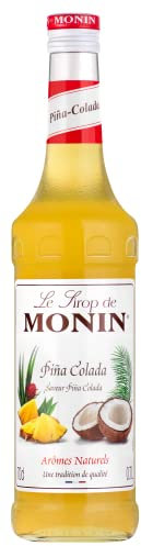 MONIN Sciroppo di pina colada di alta qualità, 700 ml, per cocktail e mocktail, vegano, senza allergeni, aromi e coloranti naturali al 100%, perfetto per piña colada