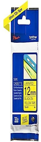 Original Brother laminiertes Schriftbandkassette schwarz auf gelb 12mm TZe-631