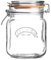 Kilner Bügelverschluss Glas | 1 L | Quadratisch | Vorratsgläser mit Deckel luftdicht | mit Gummidichtung | Glas mit Deckel für Gewürze oder Gemüse | Spülmaschinengeeignet