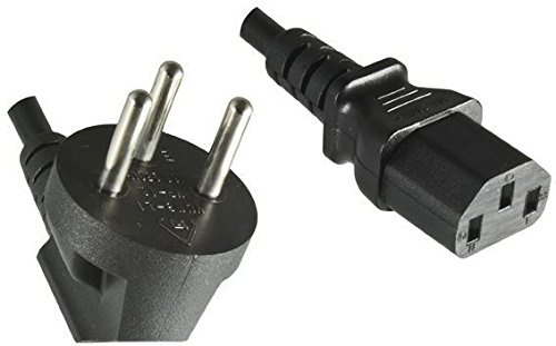 MicroConnect pe010418israel 1.8 m Stecker Netzteil Typ H Koppler C13 schwarz Kabel Elektrische – Cables elektrischen (schwarz, männlich/weiblich, 1,8 m, Steckdose Netzteil Typ H, Koppler C13, recht)