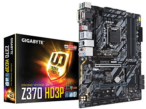 GIGABYTE Intel 1151 Socket Z370 Chipset HD3P D4 ATX Motherboard - Black