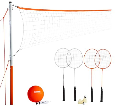 Franklin Sports Franklin Starter Badminton/Volley Set, Einheitsgröße, Net Size : 20 Inch x 1. 5 Inch