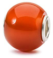 Trollbeads Runde Edelstein Beads (Karneol)