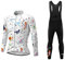 Uglyfrog Herren Radtrikot Set Fahrrad Trikot Langarm & Radhose mit Sitzpolster Fahrradbekleidung MTB Sportanzug Fleecefutter für Herbst Winter