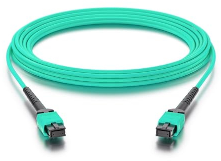 10Gtek® Fiber Patch Cable - MPO to MPO OM3 Multimode Fiber Jumper Patch Cord, 8-core Fiber for QSFP+Transceivers Application, 10-Meter(33-ft)