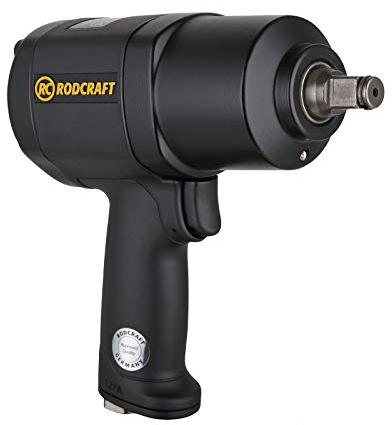 Rodcraft RC2268 Druckluft Schlagschrauber - Vierkant 1/2 Zoll, max. Lösemoment 1650 Nm, 10000 U/min, Schwarz