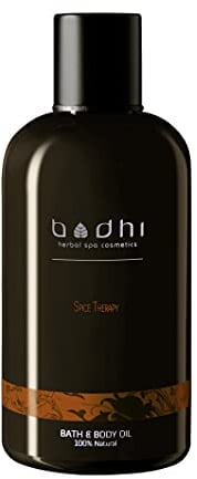 Bodhi® Körper und Badeöl SPICE THERAPY 250 ml | mit ätherischen Ölen, wärmendes Duschöl, Massageöl | 100% Naturliches | Vegan & Bio