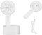 Minthouz Handventilator, 90° Automatischer Kopfschüttelnder Tischventilator, 3-Stufig Einstellbarer Tragbarer Ventilator mit 2000 mAh Eingebauter Batterie, Mini USB Ventilator für Büro/Zuhause/Außen