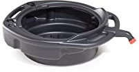 Denios Auffangwanne für Altöl und Kühlflüssigkeit | offen | schwarz | rund | BxHxL 450 x 180 x 600 mm | Volumen 15 Liter | Arbeitssicherheit Notfall-Umweltschutz-Produkte