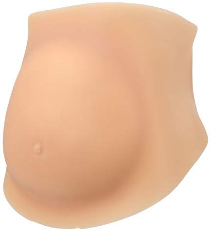 Faux Ventre de Grossesse, Ventre de Grossesse Artificiel en Silicone de Couleur de Peau Réaliste Ventre de Grossesse en Silicone, Faux Ventre de Femme Enceinte(L)