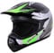 Zorax Green/Silver L (53-54cm) KIDS Children Motocross Motorbike Helmet Dirt Bike ATV Motorcycle Helmet ECE 22-06