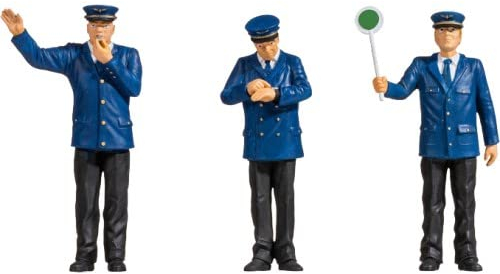 NOCH® Bahnpersonal, Handkolorierte Figuren, 1:22,5 (G) für Modelleisenbahn und Dioramen