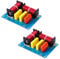 VOANZO Lot de 2 haut-parleurs croisés 2 voies 180 W haute et basse fréquence – Point de croisement 2900 Hz pour haut-parleurs hi-fi, centraux et surround