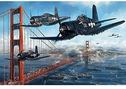 Wooden Jigsaw Puzzles 1000 Pieces,Aircraft World War 2 Aircraft Activity Jigsaw Puzzles Challenge Toy Puzzles For Adults Puzzle Educational Games Wall Decor For Teens Adults Girls