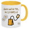 Tasse mit Motiv - Geschenk - Tee bis 2.5 Kamille Motiv - Spülmaschinenfest (gelb)