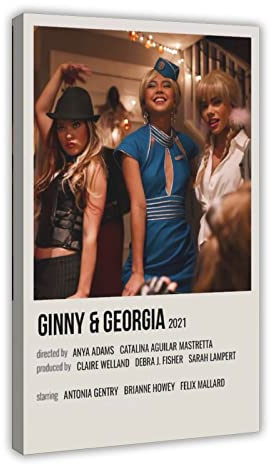 JDRC Serie Ginny & Georgia Vintage 5 Leinwand Poster Schlafzimmer Dekor Sport Landschaft Büro Zimmer Dekor Geschenkrahmen 60 x 90 cm