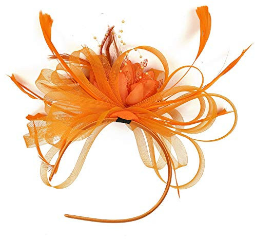 Fascinator Hut Damen Mädchen Hut Bibi Zubehör Haar Mesh Hut Hochzeit Elegant Voile Stirnband Clip Stirnband Braut Kirche Hut Party Cocktail Royal Ascot Hut Damen Mädchen Hut Fascinator Kopfschmuck