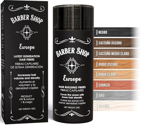 Fibras Capilares Castaño Medio | Fibra Capilar Hombre y Mujer - Hair Fibers - Microfibras capilares - Relleno Capilar Instantaneo para Disimular Calvicie - Voluminizador Cabello en Polvos Pelo Hombre