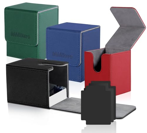 Mlikero Premium Sammelkarten Box Fit für MTG Karte, Deckbox für über 100 Karten, Magnetisch Kartenbox kompatibel mit Sports, Magic Karten