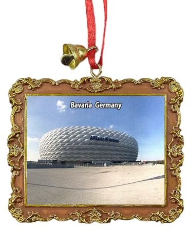Allianz Arena München Bayern Deutschland Reise Souvenir Weihnachtsbaum Ornament Hängender Anhänger Zuhause Weihnachten Party Dekoration