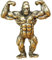 IMIKEYA Mini Messing Figuren: kleine Gorilla Figur Gold - Vintage Gorilla Figur Messing Ornament Tiere Sammelfigur für Home Office Schreibtisch