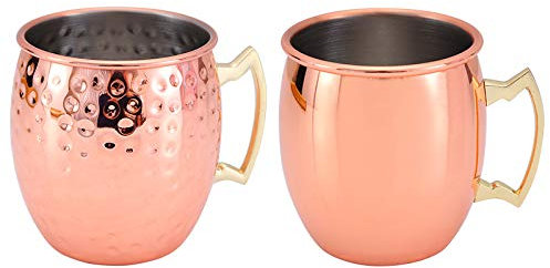 Copper Plated Beer Mug Moscow Mule Copper Mug Metal Handmade Hammered Water Glass Large Capacity Wine Glass Suitable for Cold Beer Drinks