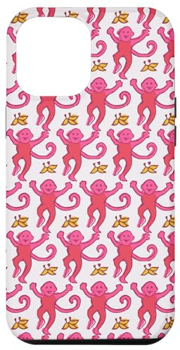 Pink Roller Monkey Funny Cute Rabbit Affe Hülle für iPhone 15 Pro Max