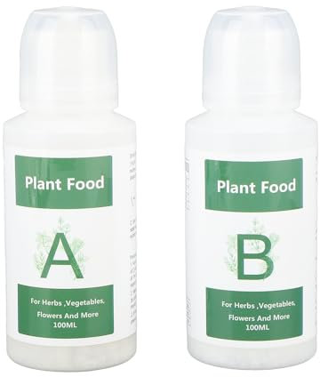 3 Ensembles de Nutriments Hydroponiques, Engrais pour Plantes Hydroponiques, Ensemble en Deux Parties A B, Engrais Liquide pour Plantes de Jardin Hydroponiques, Engrais pour