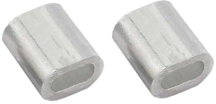 Serre Cable Acier 0.5mm 0.8mm 1mm 1.2mm 1.5mm 2mm 2.5mm 3mm 4mm ovale un trou pince à câble en acier pinces à sertir AL manchon en aluminium virole Serre Cable Inox(Taille:200Pieces 1.5mm)