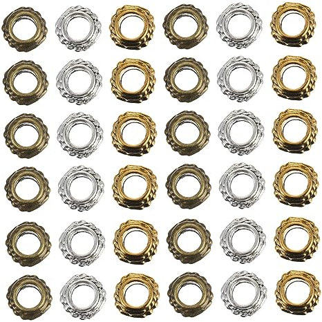 VILLFUL 300 Stück Kreative Schmuckperlen Aus Legierung Große Perlen Bastelperlen Für Schmuck Basteln