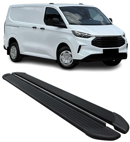 OMAC Trittbretter für Ford Tourneo Custom 2023-2026 L1 Aluminium Schwarz