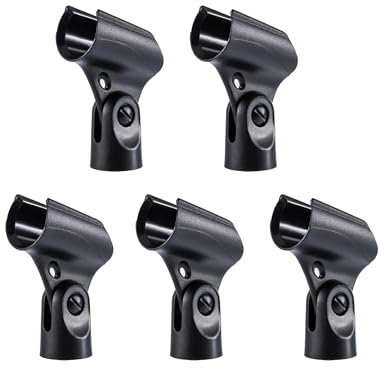 5 Pack Microphone Clip for Shure Sm58 Beta58 Wired Mic,Universal Microphone Holder for Mic Stand