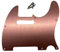Battipenna per chitarra in alluminio anodizzato a 8 fori, stile Tele, per chitarra Fender Telecaster USA/Messico (oro rosa)