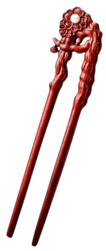 Healeved Bâtons à Cheveux En Bois Sculpté Vintage, Taille Standard, Pratique Et Solide, Pour Femmes Et Adolescentes, Accessoires Pour Coiffures Et Chignons, Usage Quotidien Et Occasions Spéciales