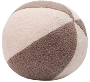 champracer Plüschkugel Wurfkissen,3D Runde Plüschkissen runde Wurfkissen, Kinderzimmerdekoration, Plüschkissen, Dekokissen Kissen für Zuhause,Ball Dekokissen Plüschtier für Sofa Boden Deko (Mokka)