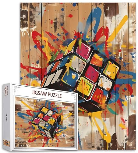 Graffiti Jigsaw Puzzles Erwachsene Cartoon Spiel Puzzle 1000 Teile Buntes Herausforderndes Puzzle Perfekte Spielnächte DIY Wall Decor Handgemachte Geschenke Weihnachten Neujahr Geburtstag