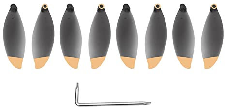 HUVNEXA 8 Stück Propeller Requisiten CW CCW Ersatzzubehör Ersatzteile Flügelventilatoren Klinge mit Werkzeugsätzen, for Parrot Anafi 4K Kameradrohne Drohnenpropeller(Gold)