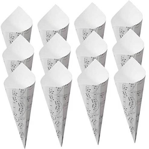 DIYEAH 1 Satz Papierbrunnen Jumbo-Cupcake-förmchen Lametta Fransen Runde Pailletten Teller Papiertüten Für Die Hochzeit Hochzeitsumschläge Glitzerpapier Gewebe Zapfen Platte Weiß 50 Stück