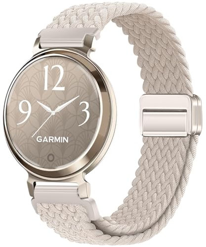 Issinlky Nylon Braided band for Garmin Lily 2, 14mm Elastic Strap for Garmin Lily 2 Damen