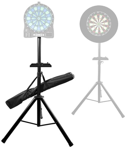 Turnart Dartständer für Dartscheibe Ständer,Dart Ständer Dart Zubehör für Dartscheibe Elektronisch,106-200 cm Heavy Dartständer 3.7KG Dartboard Ständer