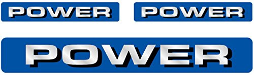 carstyling XXL Aufkleber Power Dimension 3 Stück 40 x 120 mm