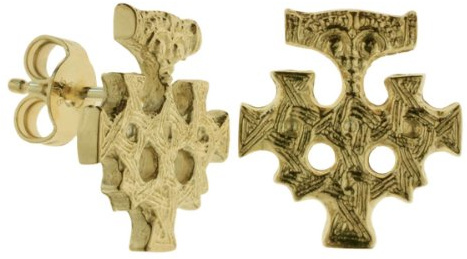 Ostsee-Schmuck Damen-Ohrstecker 925/000 Sterlingsilber vergoldet