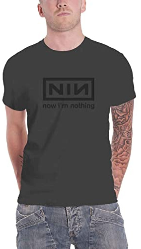 Nine Inch Nails Now Im Nothing Classic Logo Official Mens Black T Shirt S