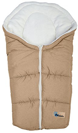 Altabebe AL2009P-43 Winterfußsack Alpin Collection für Babyschale, hellbraun / whitewash