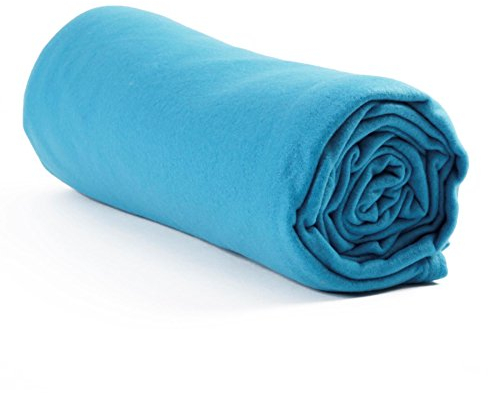 Estexo GmbH Tagesdecke Polar Fleece 2 Größen / 10 Farben wählbar -Polar Fleecedecke Microfaserdecke Kuscheldecke, Fleece XL, XXL, 130x170, 220x240 (220 x 240 cm/XXL, Aqua)